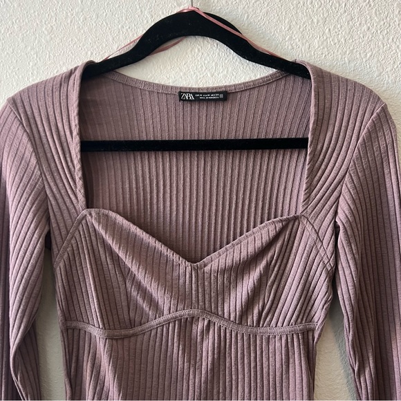 Zara Ribbed Top - Picture 3 of 4